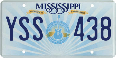 MS license plate YSS438