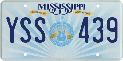 MS license plate YSS439