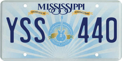 MS license plate YSS440