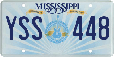 MS license plate YSS448