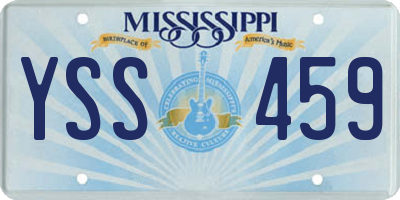 MS license plate YSS459