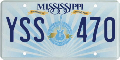 MS license plate YSS470