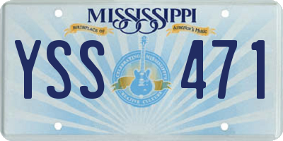 MS license plate YSS471
