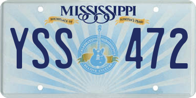 MS license plate YSS472