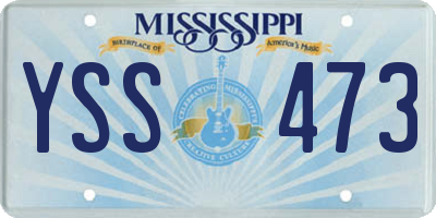 MS license plate YSS473