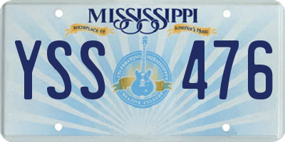 MS license plate YSS476