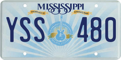 MS license plate YSS480