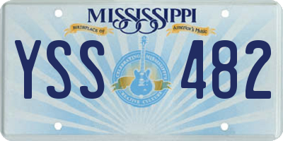 MS license plate YSS482
