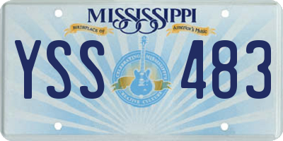 MS license plate YSS483