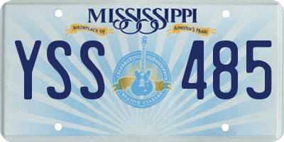 MS license plate YSS485