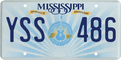 MS license plate YSS486