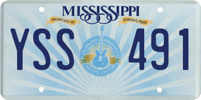 MS license plate YSS491