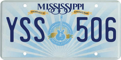 MS license plate YSS506