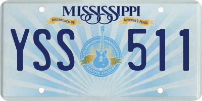 MS license plate YSS511