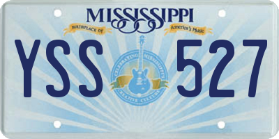 MS license plate YSS527