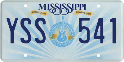 MS license plate YSS541