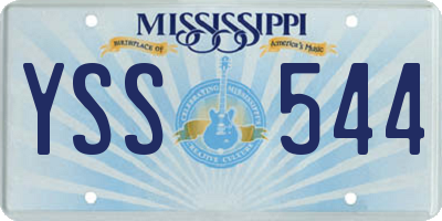 MS license plate YSS544