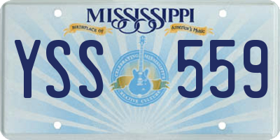 MS license plate YSS559