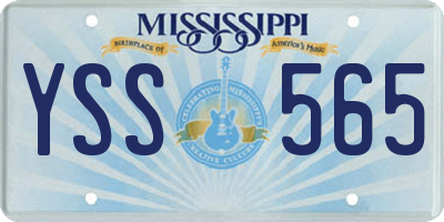 MS license plate YSS565