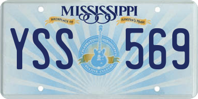 MS license plate YSS569