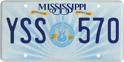 MS license plate YSS570