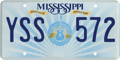 MS license plate YSS572