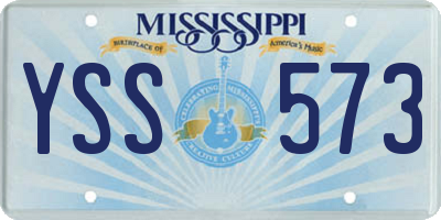 MS license plate YSS573