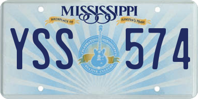 MS license plate YSS574