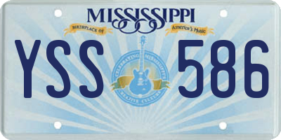 MS license plate YSS586