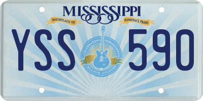 MS license plate YSS590