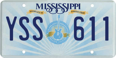 MS license plate YSS611