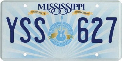 MS license plate YSS627