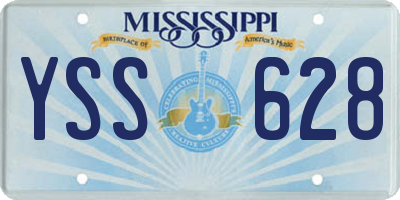 MS license plate YSS628