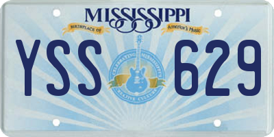 MS license plate YSS629