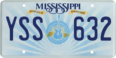 MS license plate YSS632