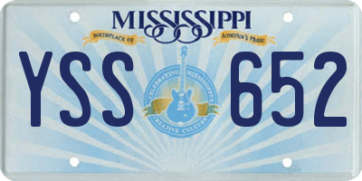 MS license plate YSS652