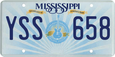 MS license plate YSS658