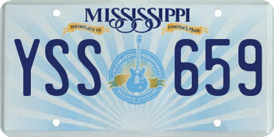 MS license plate YSS659