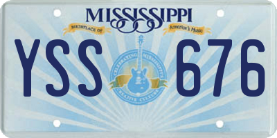 MS license plate YSS676