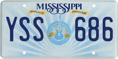 MS license plate YSS686
