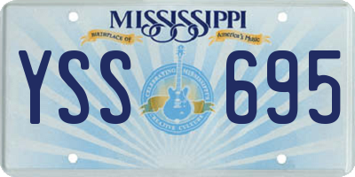 MS license plate YSS695
