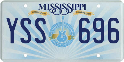 MS license plate YSS696
