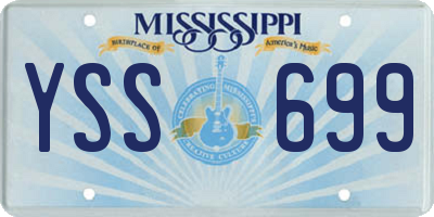 MS license plate YSS699