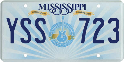 MS license plate YSS723