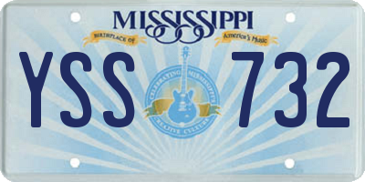 MS license plate YSS732