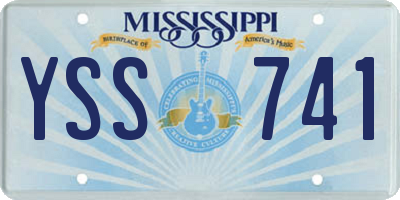MS license plate YSS741