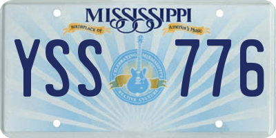 MS license plate YSS776