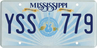 MS license plate YSS779