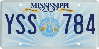 MS license plate YSS784