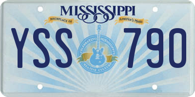 MS license plate YSS790